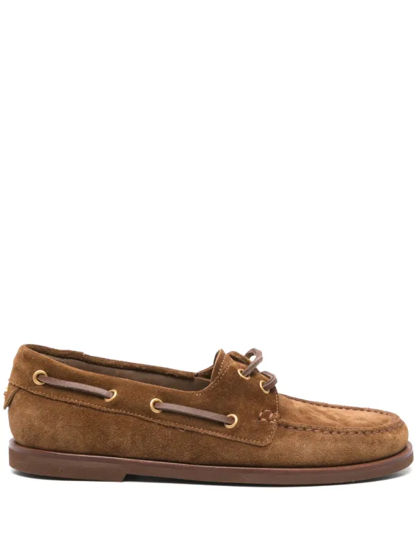 ローファー・オックスフォード Gianvito Rossi Brown Suede Vandee Loafers 28681219_58018984_600.jpg