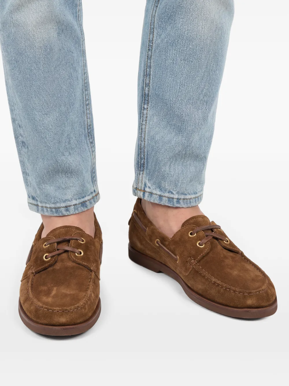 Gianvito Rossi Suède loafers Bruin