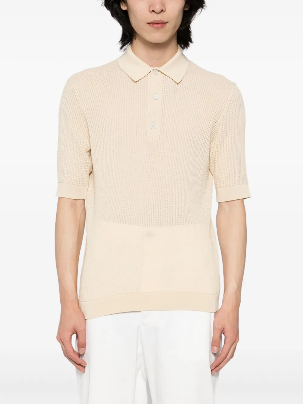 Lardini cotton polo shirt - Beige