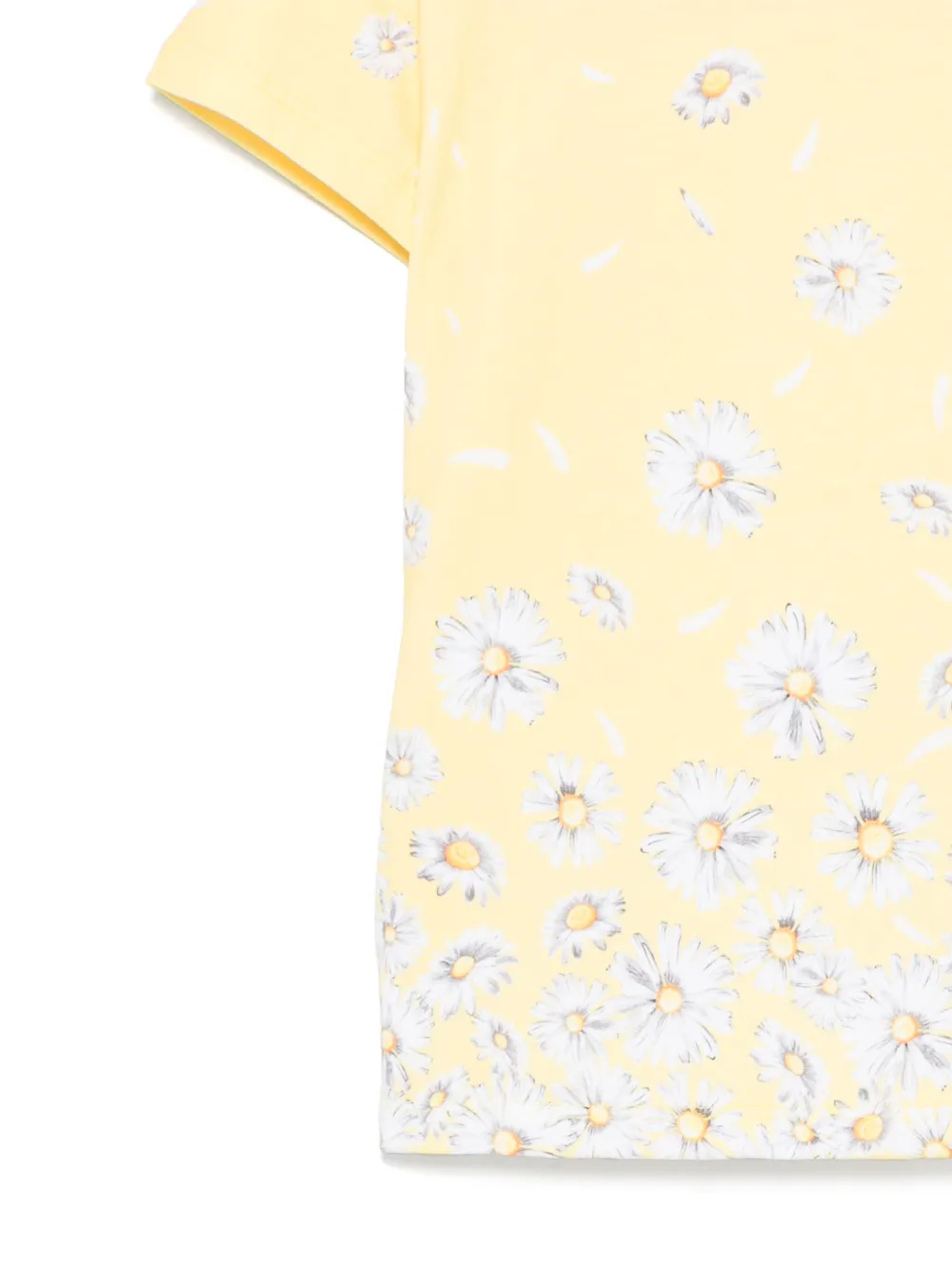 Moschino Kids T-shirt met bloemenprint Geel