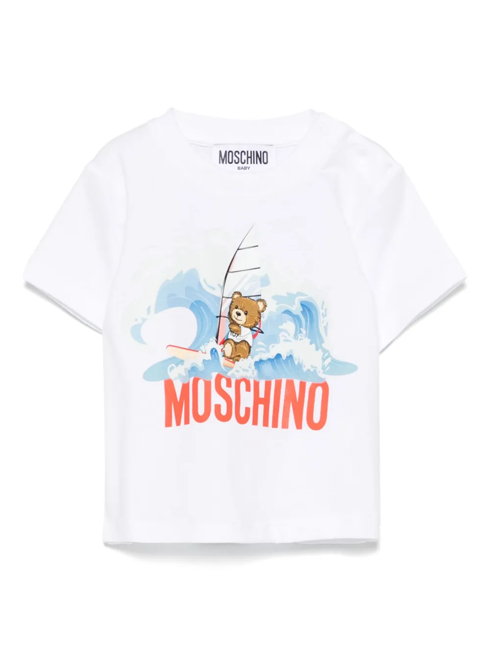 Moschino Logo-print T-shirt In Weiss