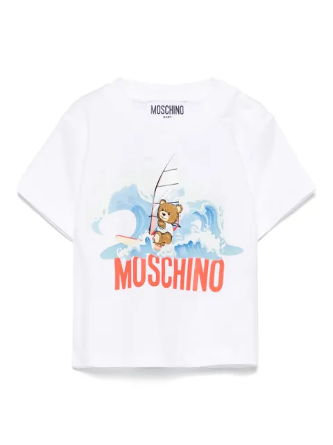 Moschino Kids تيشيرت بطبعة شعار الماركة