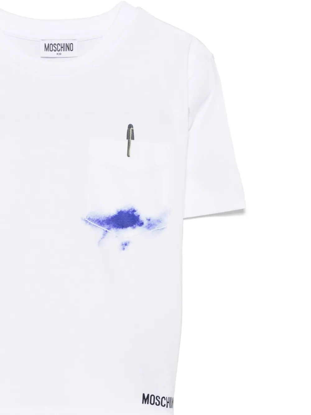 Moschino Kids T-shirt met pennenprint Wit