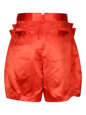 noir kei ninomiya ハーフパンツ Noir Kei Ninomiya: Women's Double Waistband Shorts (Black