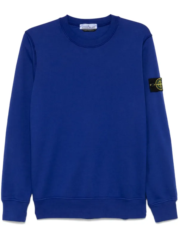 【STONE 】コンパスバッジ スウェットシャツ ネイビー Stone Island コンパスバッジ スウェットシャツ | ブルー