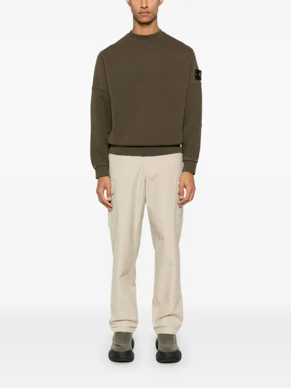 【STONE 】コンパスバッジ スウェットシャツ グリーン Stone Island コンパスバッジ スウェットシャツ | グリーン