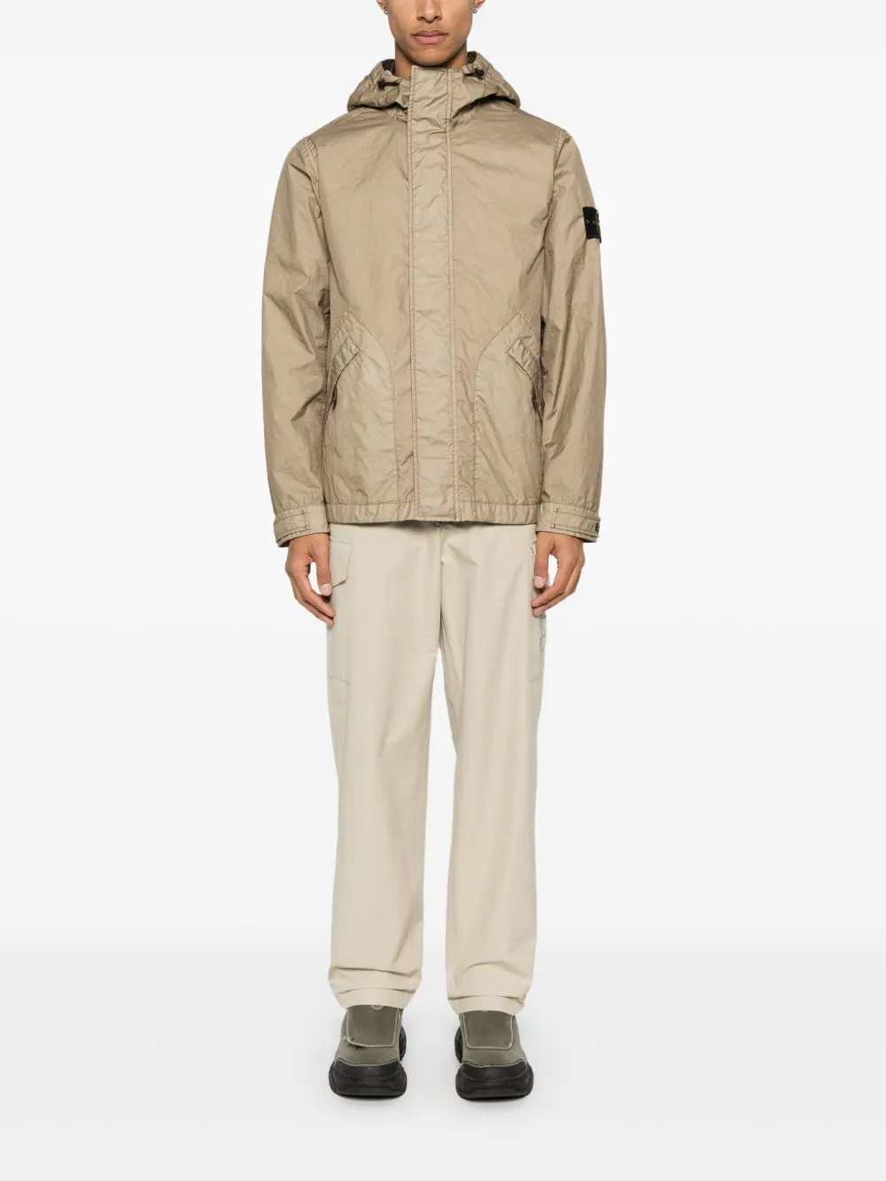 Stone Island Membrana 3L TC jacket - Bruin