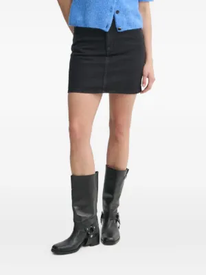 Ottolinger fine-ribbed Mini Skirt | Black | FARFETCH RO