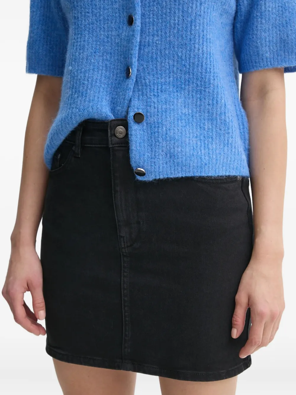 Gestuz Mini-spijkerrok Zwart