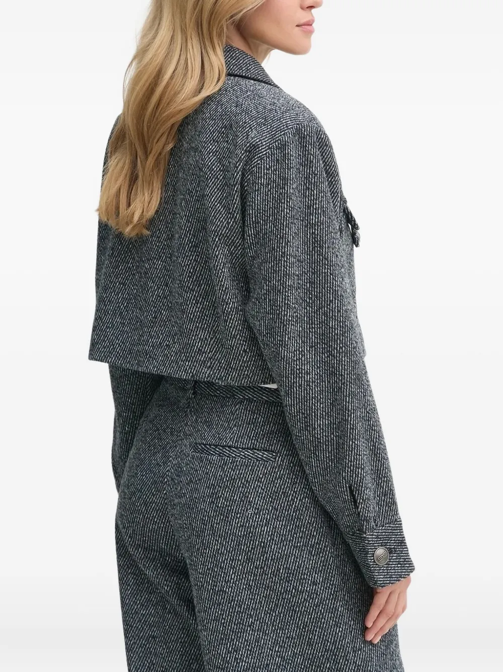 Gestuz cropped pocket-detail top - Grijs