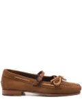 Hereu Lorea suede ballerina shoes - Brown