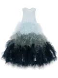 Ana Radu gradient-effect tulle gown - Blue