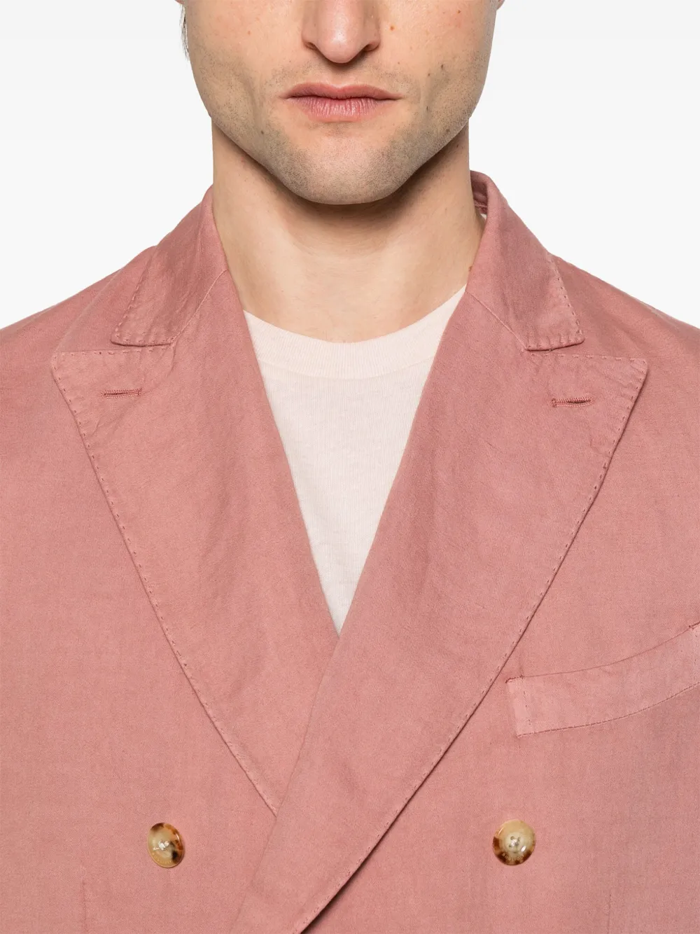 Boglioli Blazer met dubbele rij knopen Roze