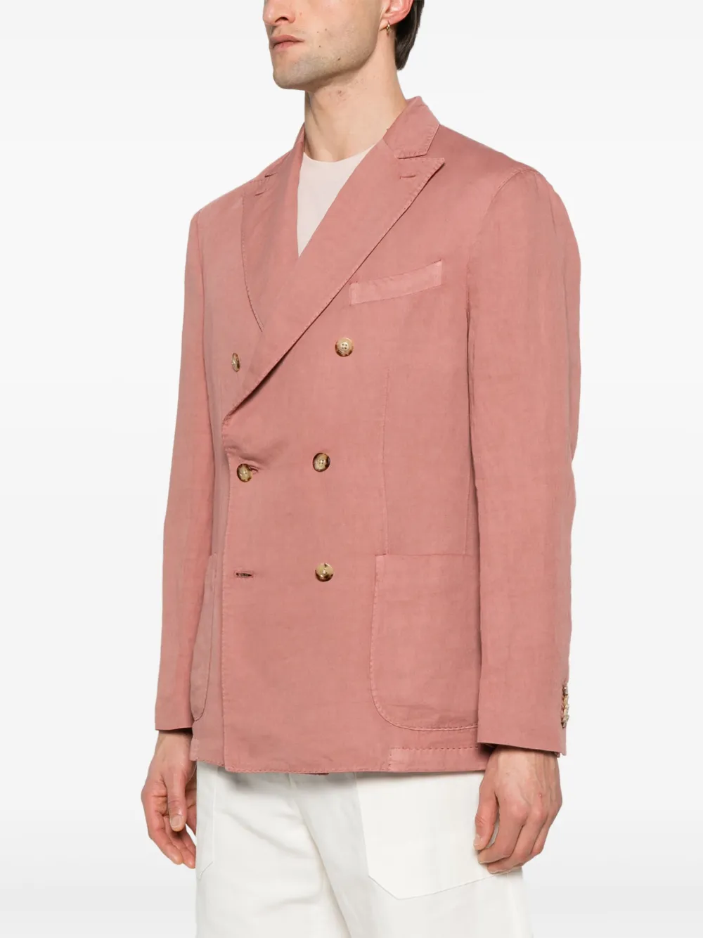 Boglioli Blazer met dubbele rij knopen Roze