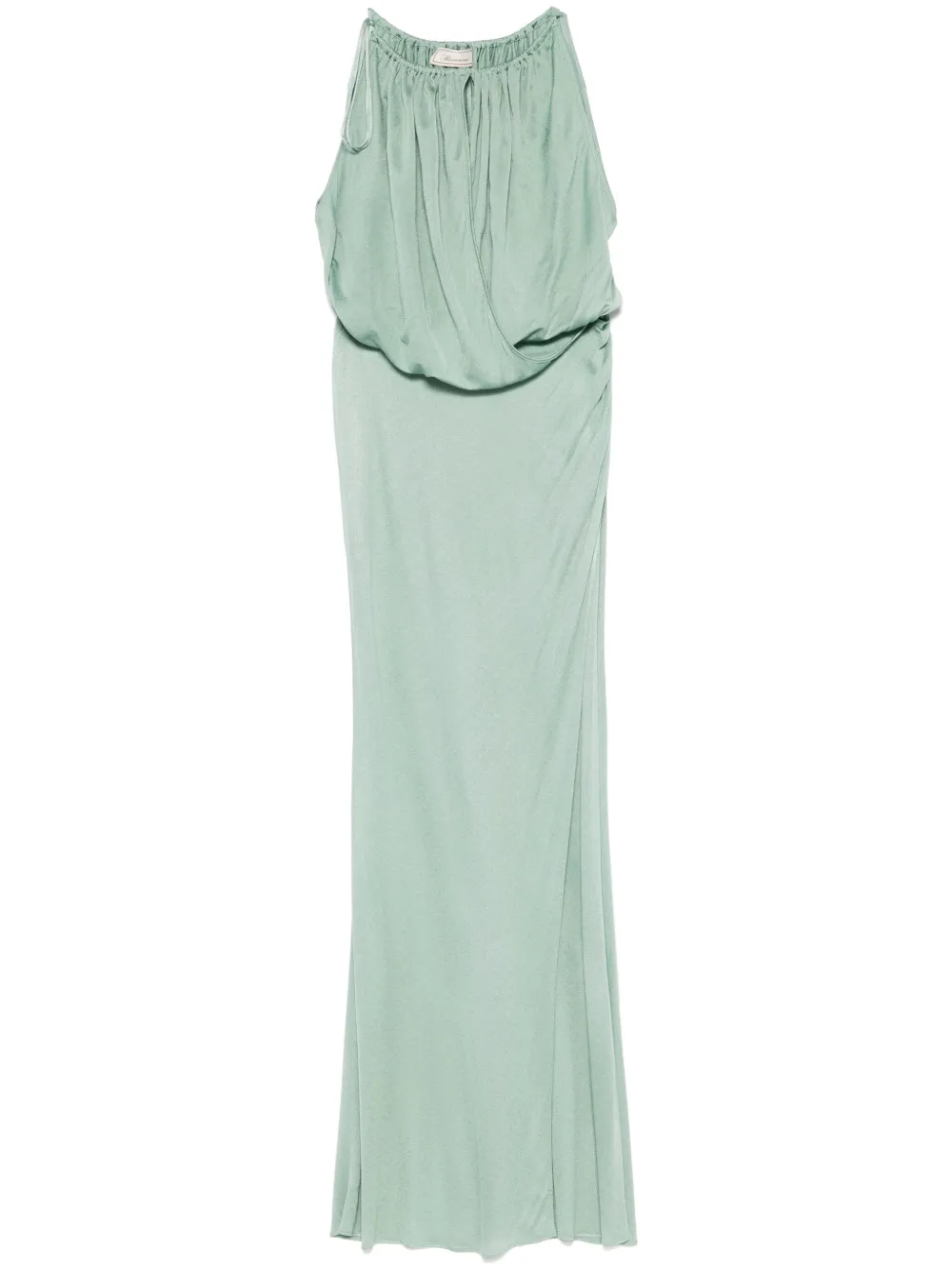 draped-detail maxi dress