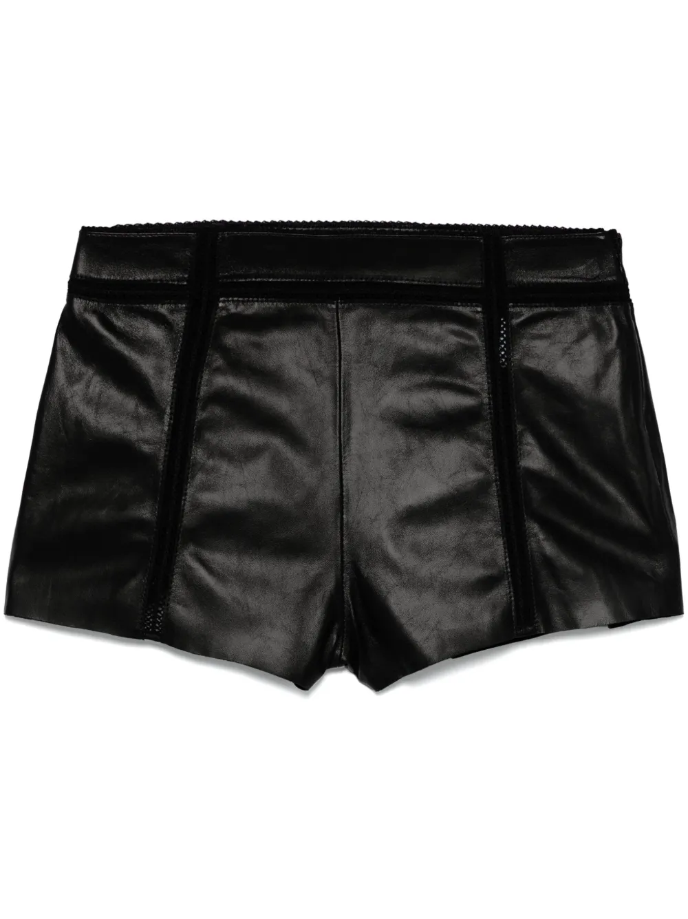 leather hot shorts