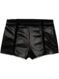 Blumarine leather hot shorts - Black