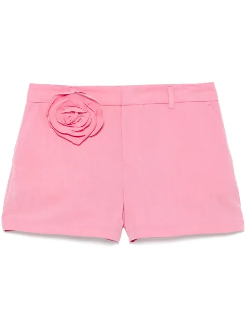 Blumarine shorts con aplique de rosa