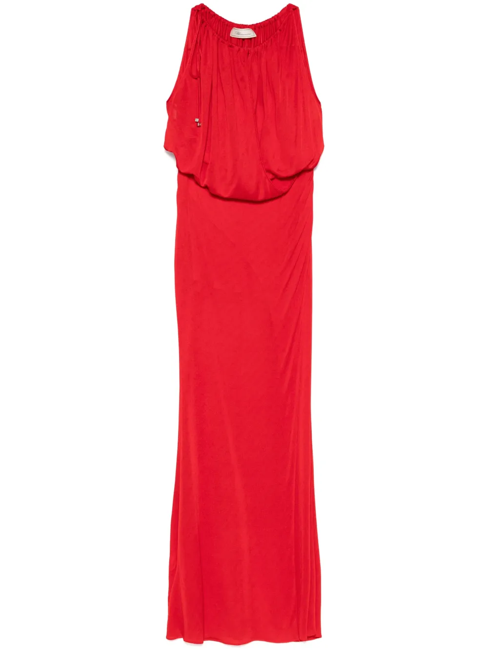 draped-detail maxi dress