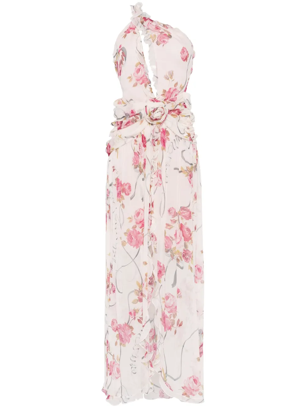 floral-print maxi dress