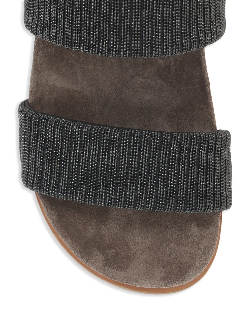 Brunello Cucinelli monili detailing slides Grey
