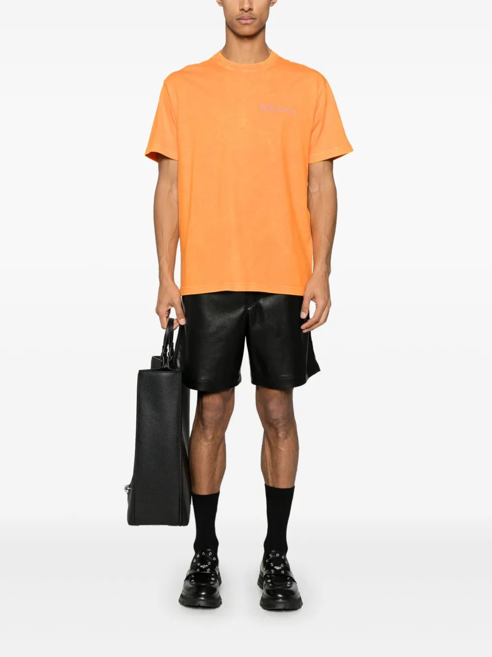 Gucci T-shirt met print - Oranje