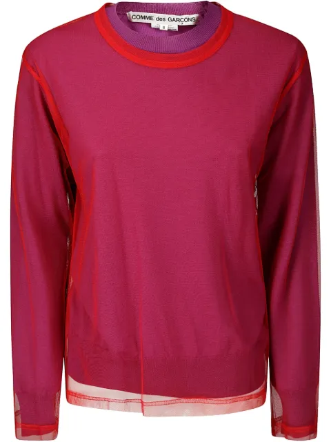 Comme Des Garçons double-layered top