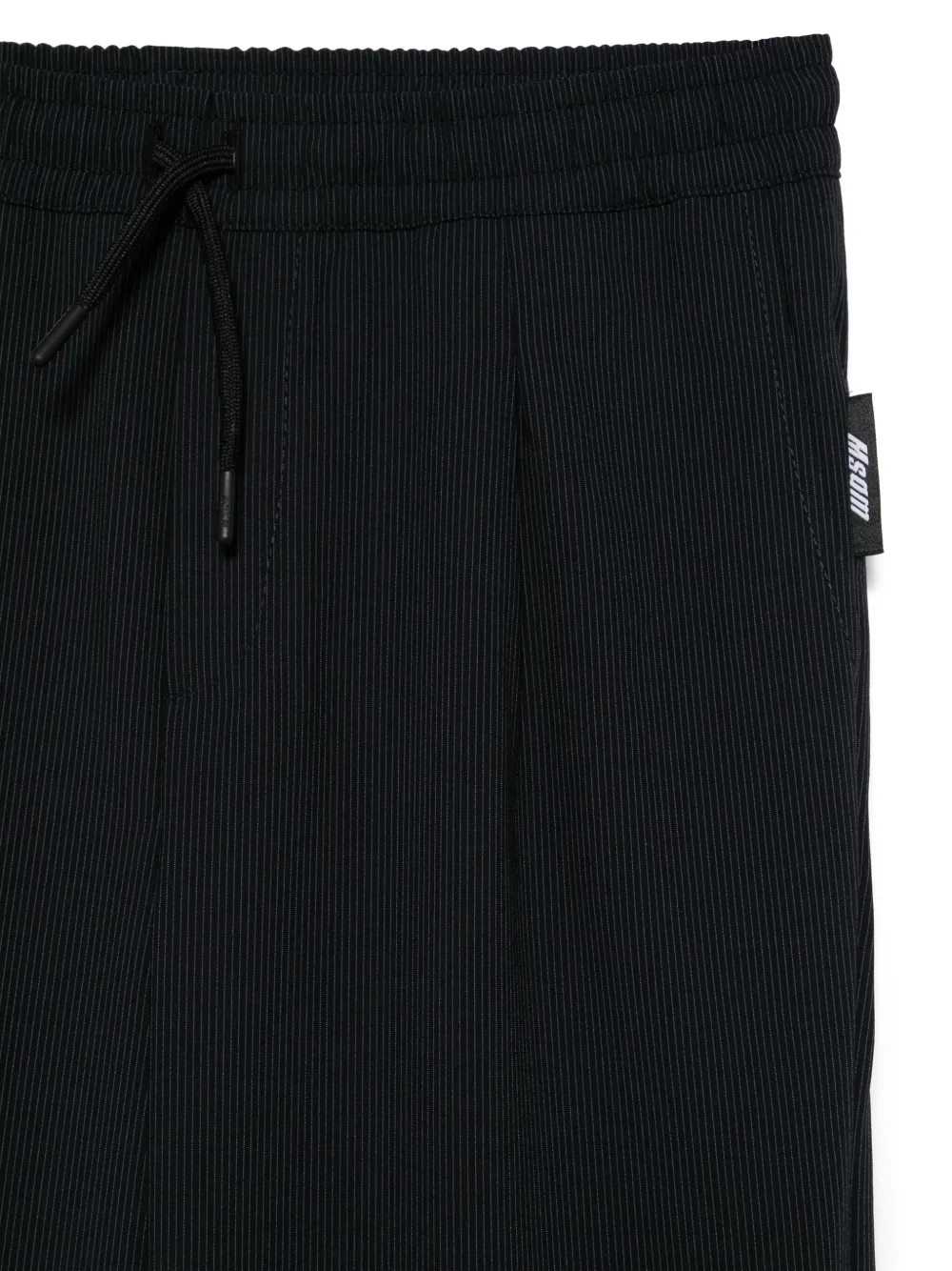 MSGM Kids Broek met krijtstreep Blauw