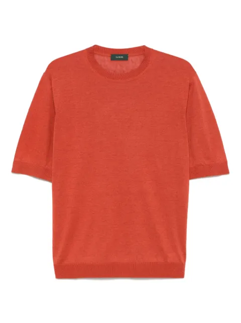 Zanone fine-ribbed T-shirt