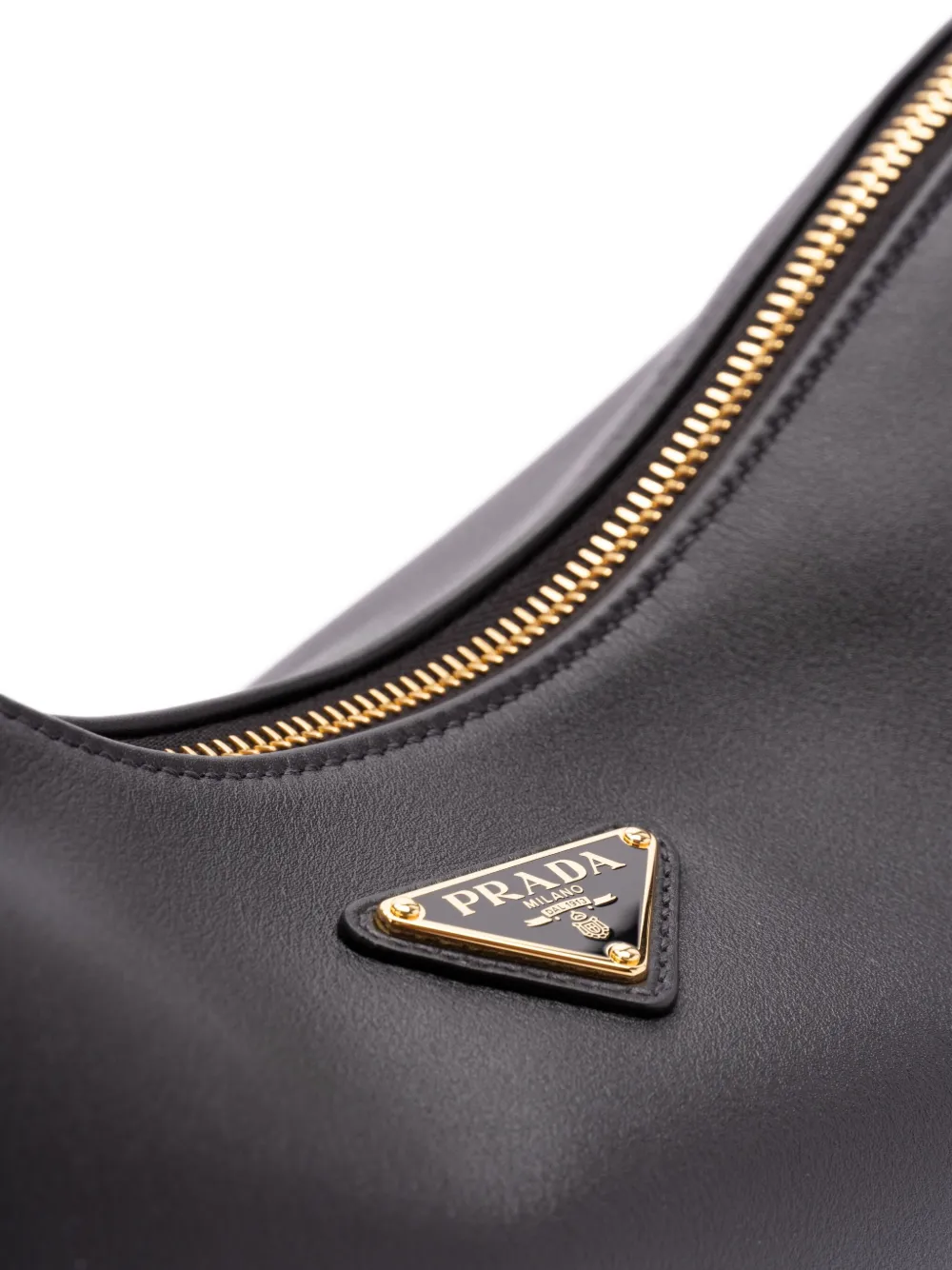 Prada Aimée grote schoudertas Zwart