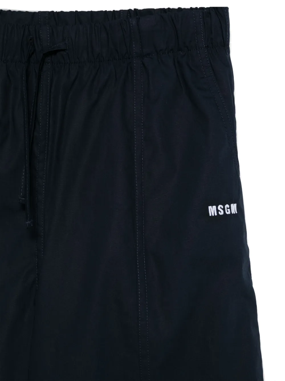 MSGM Kids Trainingsbroek met geborduurd logo Blauw