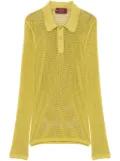 Gucci embossed mesh polo shirt - Green