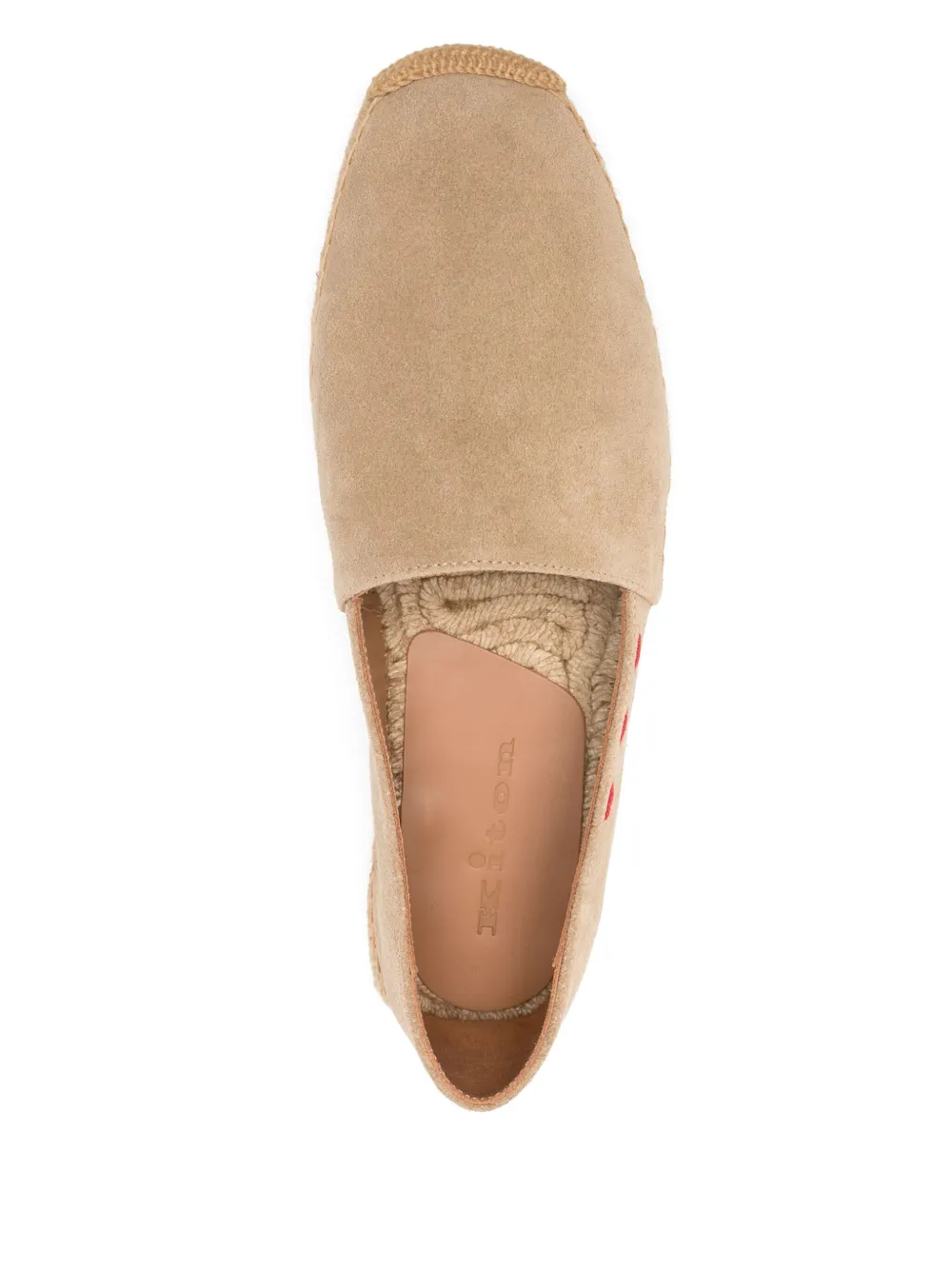 Kiton suede espadrilles Beige