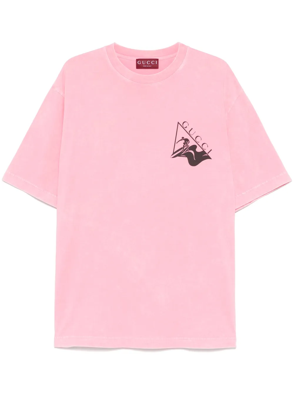 Gucci T-shirt met print Roze
