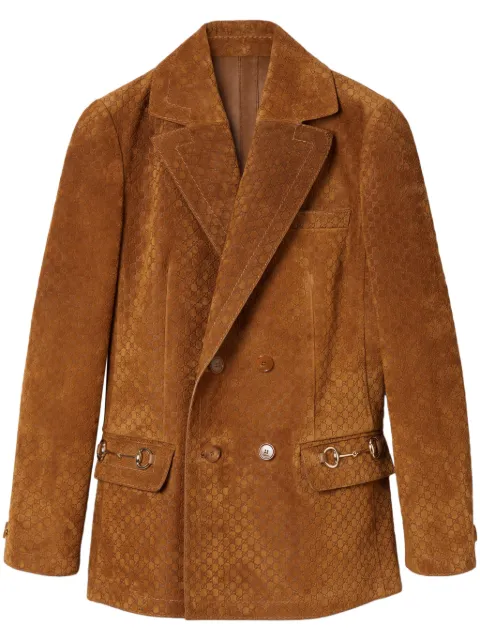 Gucci GG suede blazer
