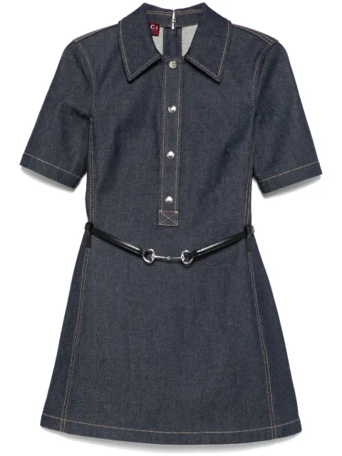 Gucci Horsebit denim mini dress