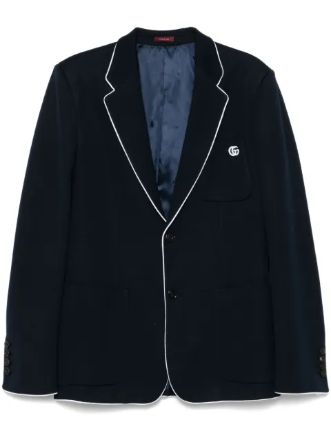 Gucci embroidered jersey blazer