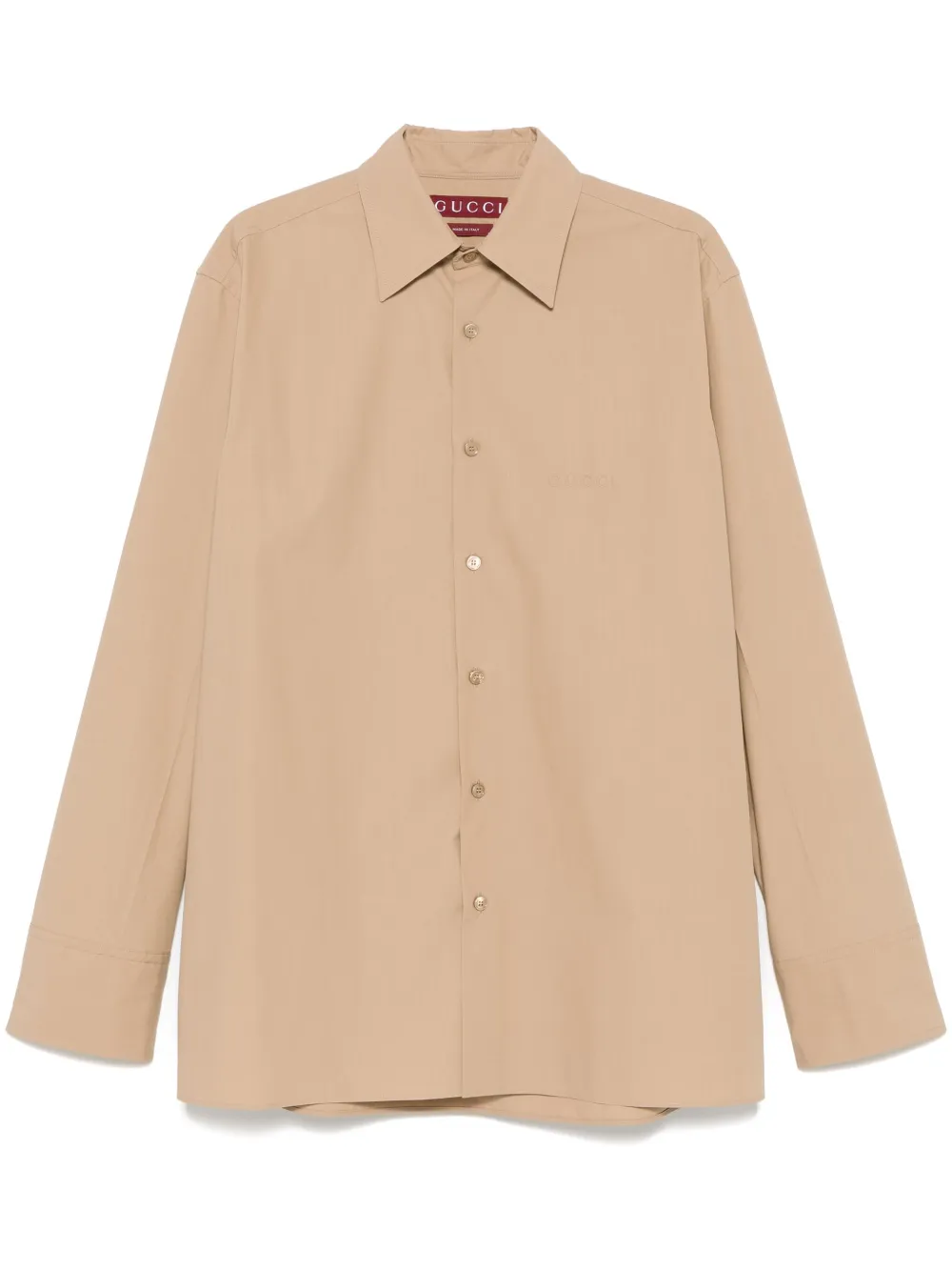 Gucci camisa con logo en relieve | neutro | Image 1