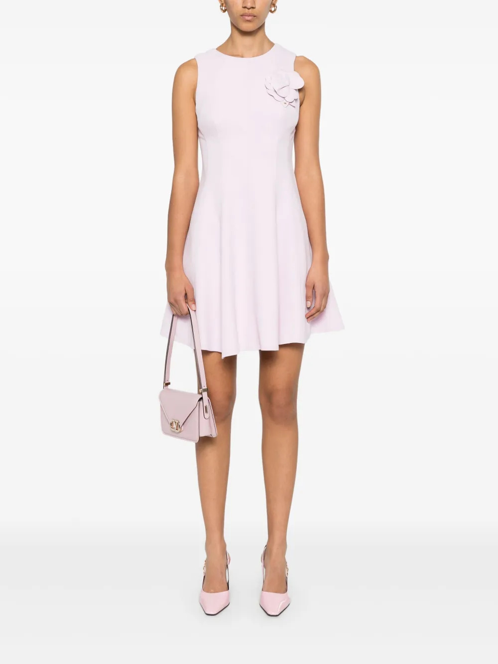 Elisabetta Franchi Mini-jurk van crêpe - Roze