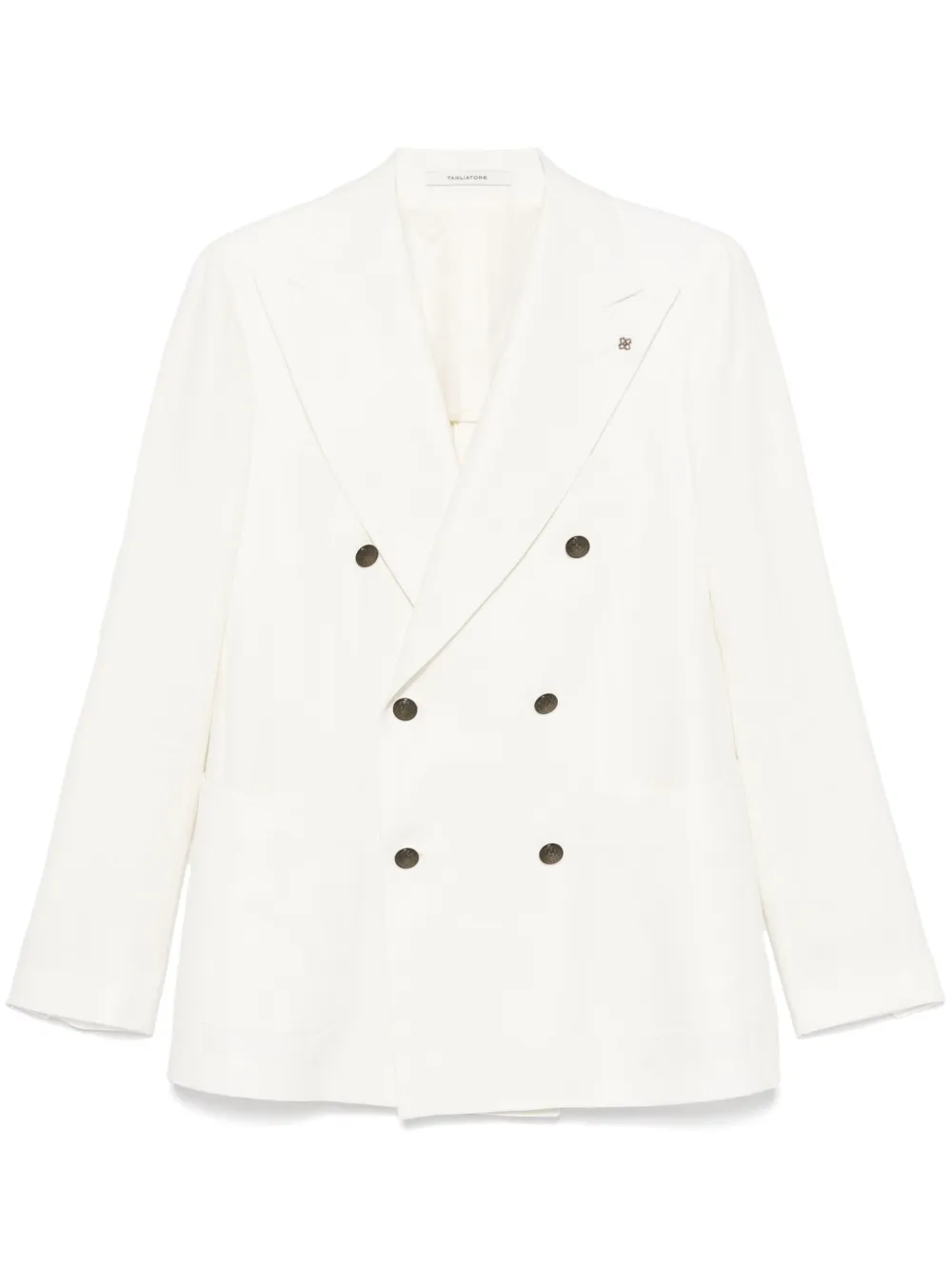 Shop Tagliatore Double-breasted Blazer In Neutrals