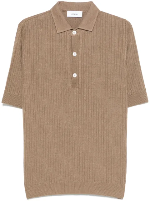 Lardini ribbed polo shirt