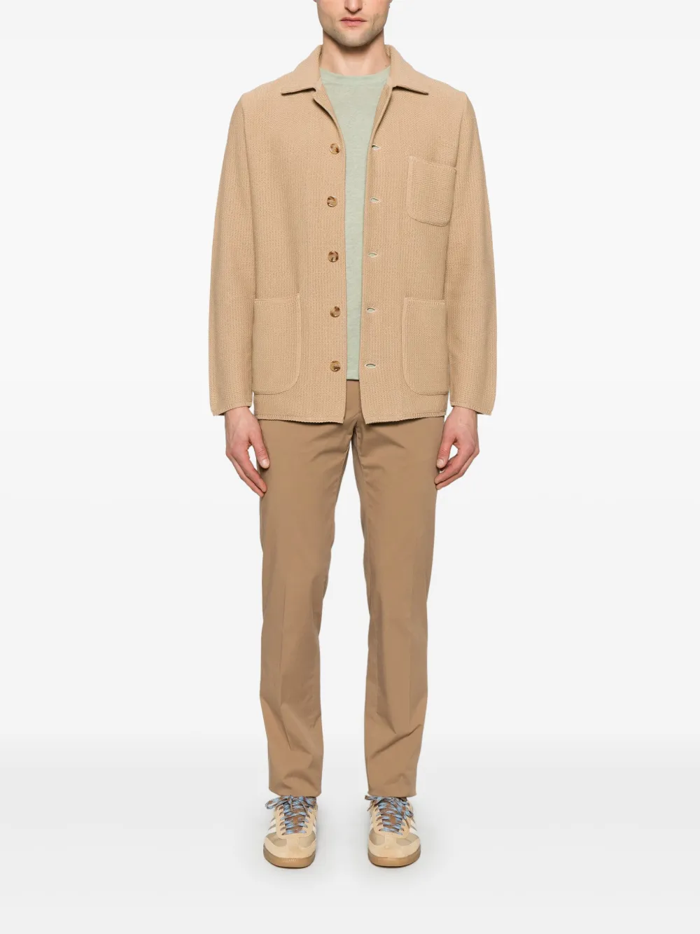 Lardini Katoenen vest - Beige