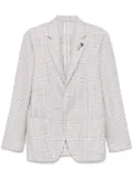 Lardini checked blazer - Neutrals
