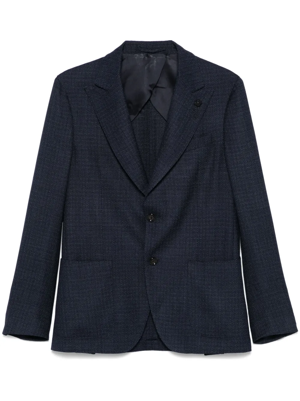 Lardini Blazer met enkele rij knopen Blauw