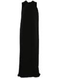 Jil Sander draped maxi dress - Black