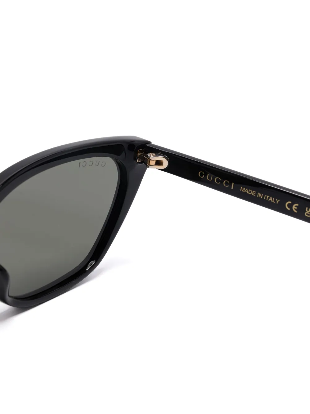 Gucci Eyewear Zonnebril met cat-eye montuur Zwart