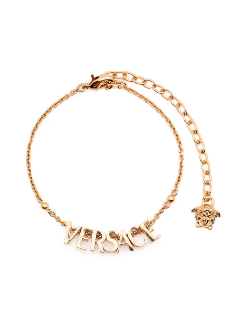 Versace bracelet à logo - Or - Versace - Modalova