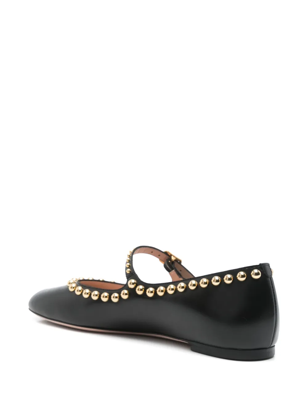 Bally Ballerina's verfraaid met studs Zwart