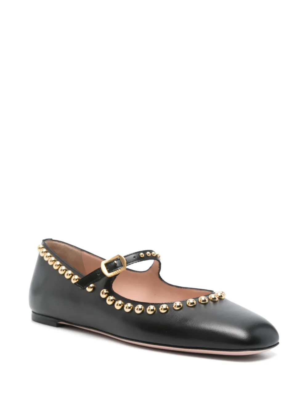 Bally Ballerina's verfraaid met studs Zwart