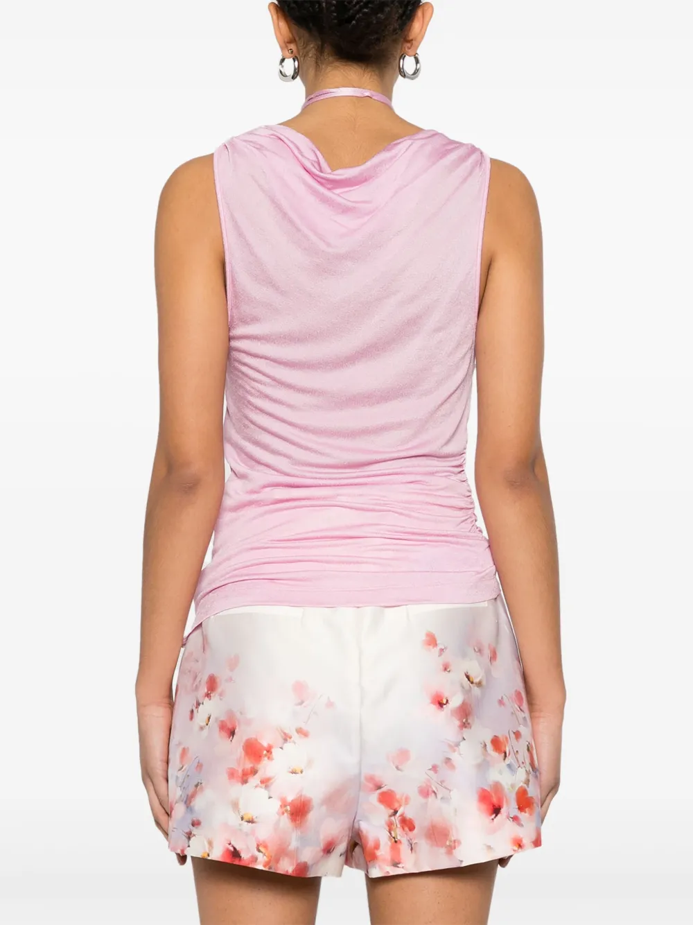 Blumarine Tanktop met col Roze